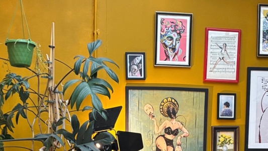 Wall Gallery bij Buurtvrij in Tilburg met werken van o.a. KOJO Art