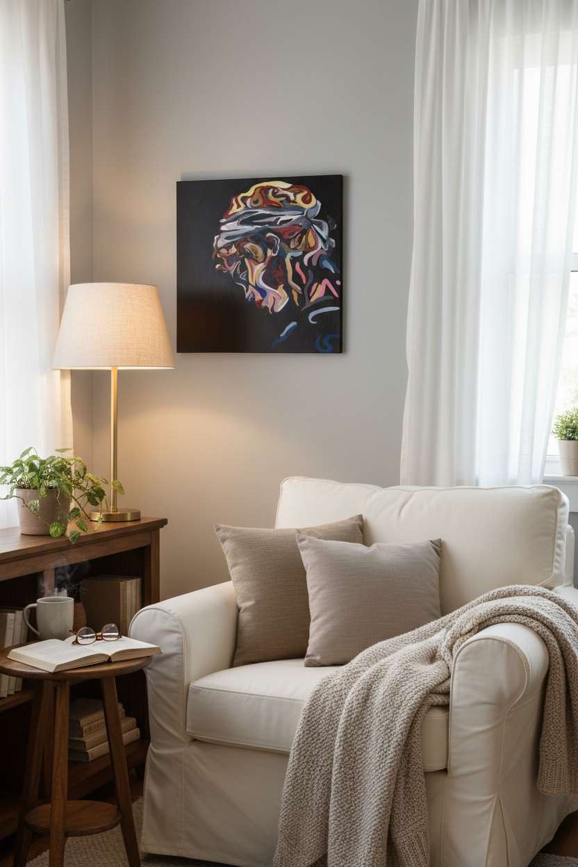 Echoes of Apollo in rustige hoek met meditatieve sfeer