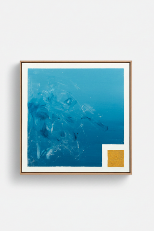 Melodies of the Sun met extra dunne natuurhout lijst