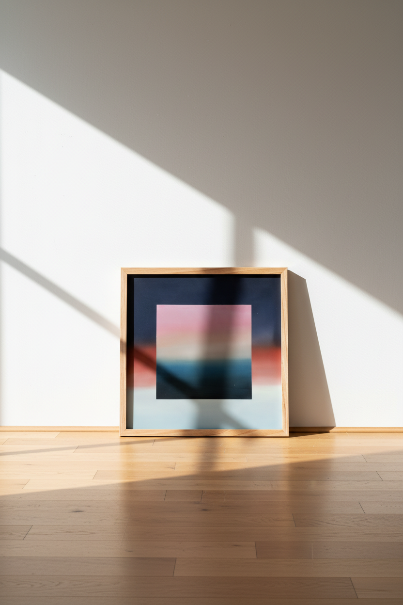 Myth leunend tegen witte muur