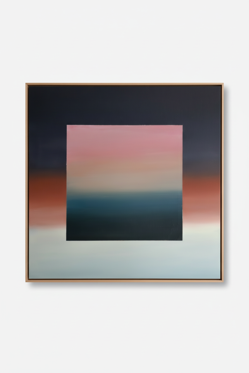 Myth met extra dunne natuurhout lijst op lichte achtergrond