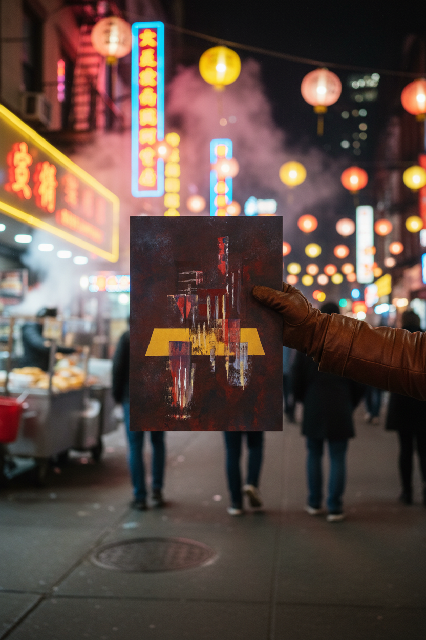 Night Print - Chinatown Evening NYC