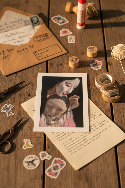 Noh Player A6 warm DIY flat lay