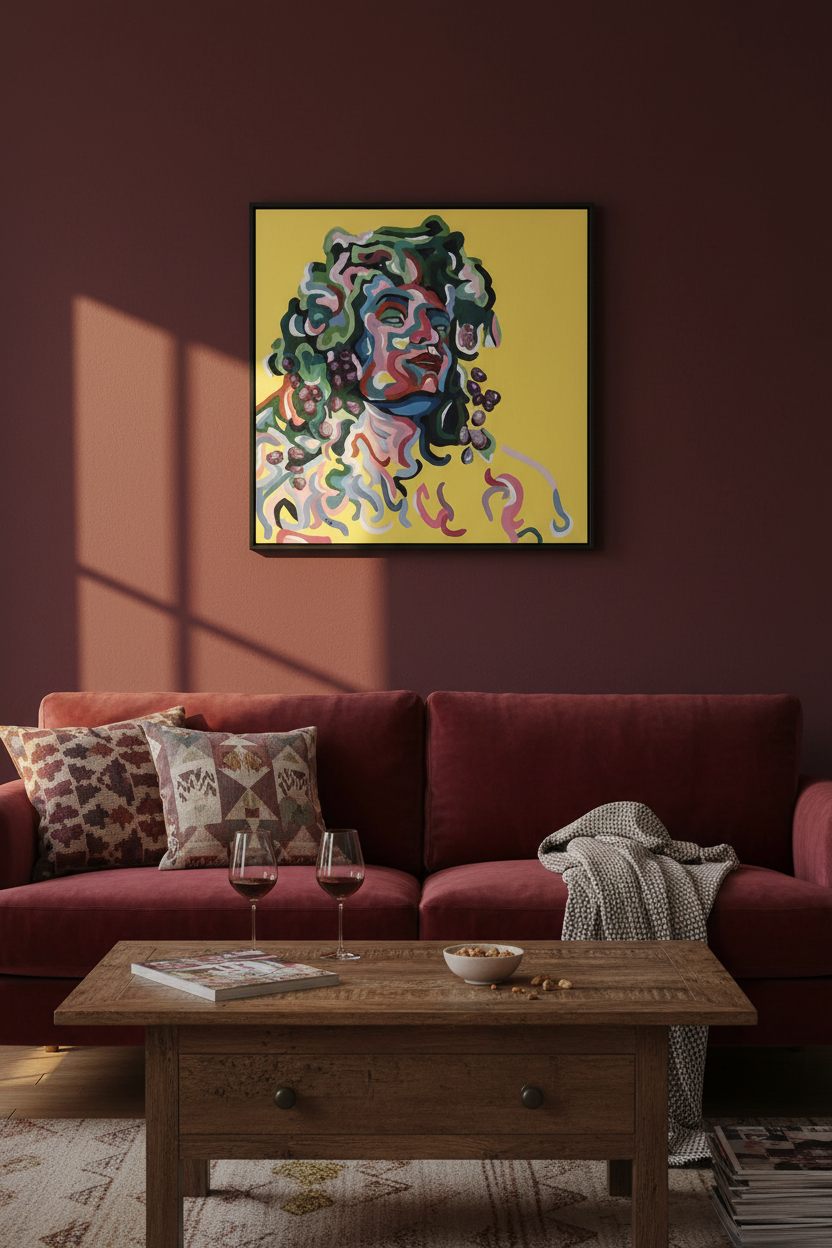 Rituals of Bacchus in authentieke woonkamer met natuurlijke styling