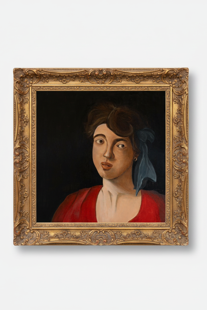 Serena groot schilderij in barokke klassieke lijst